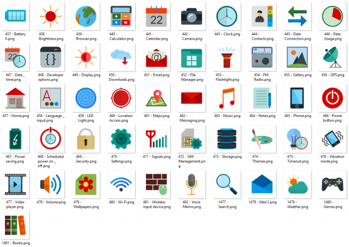 Flat Icon 12 – Mobile Apps 2of2