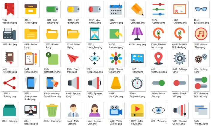 Flat Icon 2 – Web Interface