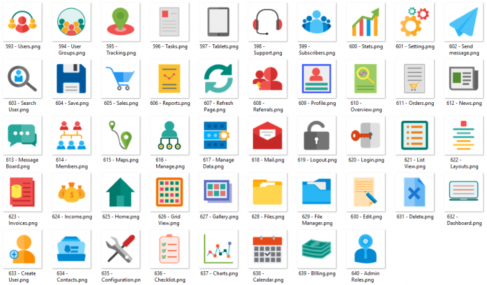 Flat Icon 31 – Admin Dashboard