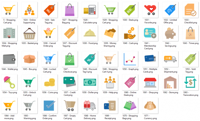 Flat Icon 41 – eCommerce