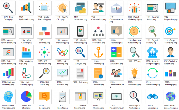 Flat Icon 42 – SEO
