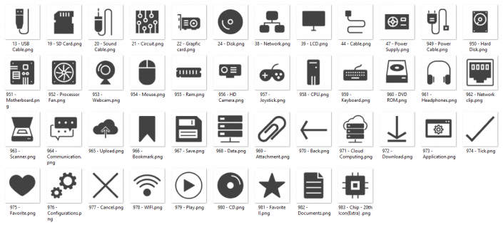 Glyph Icon 7 – Computer & Hardware