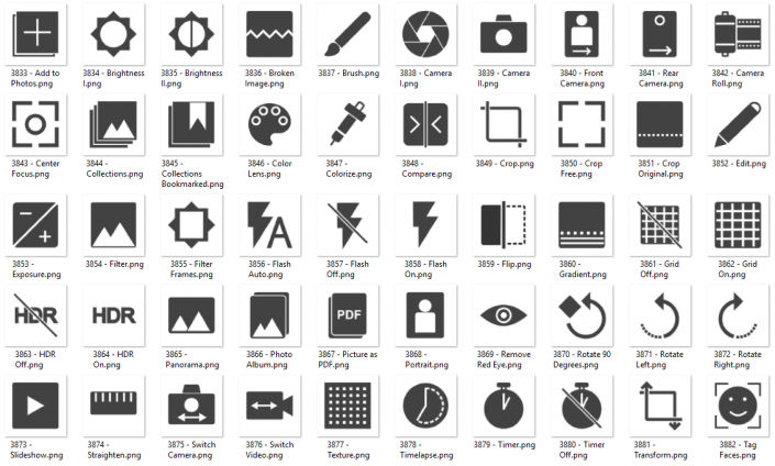 Glyph Icon 98 – Picture Editing